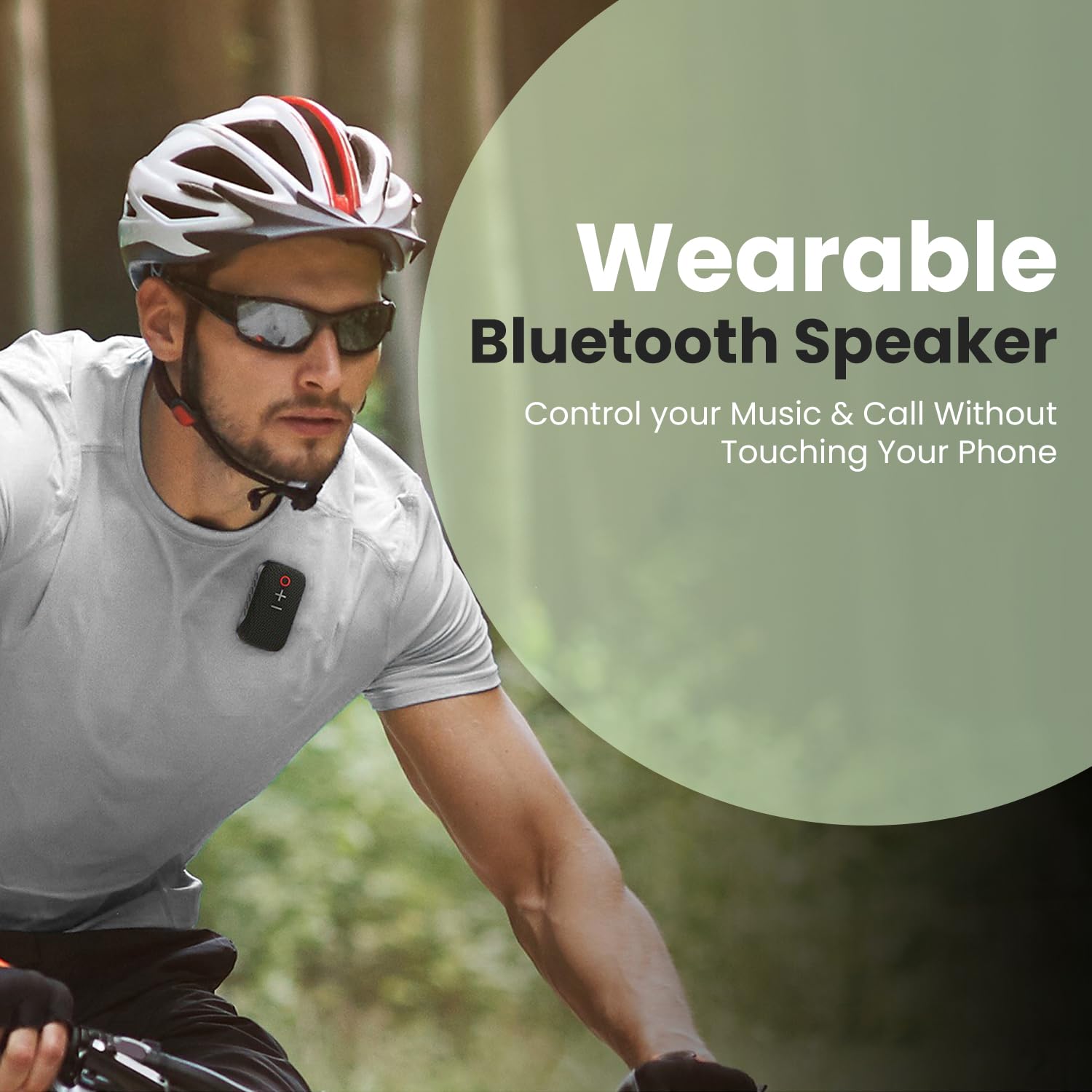 Portronics Talk Three Wearable Bluetooth Speaker with Mic
