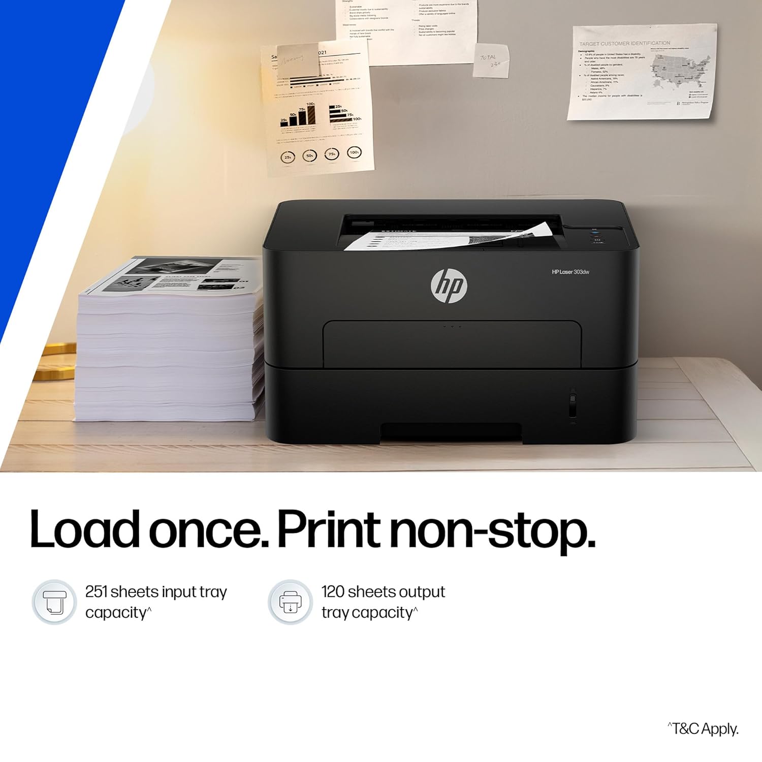 HP 303dw Auto Duplex WiFi Laser Printer (New Launch), 30 PPM, 256 MB Memory