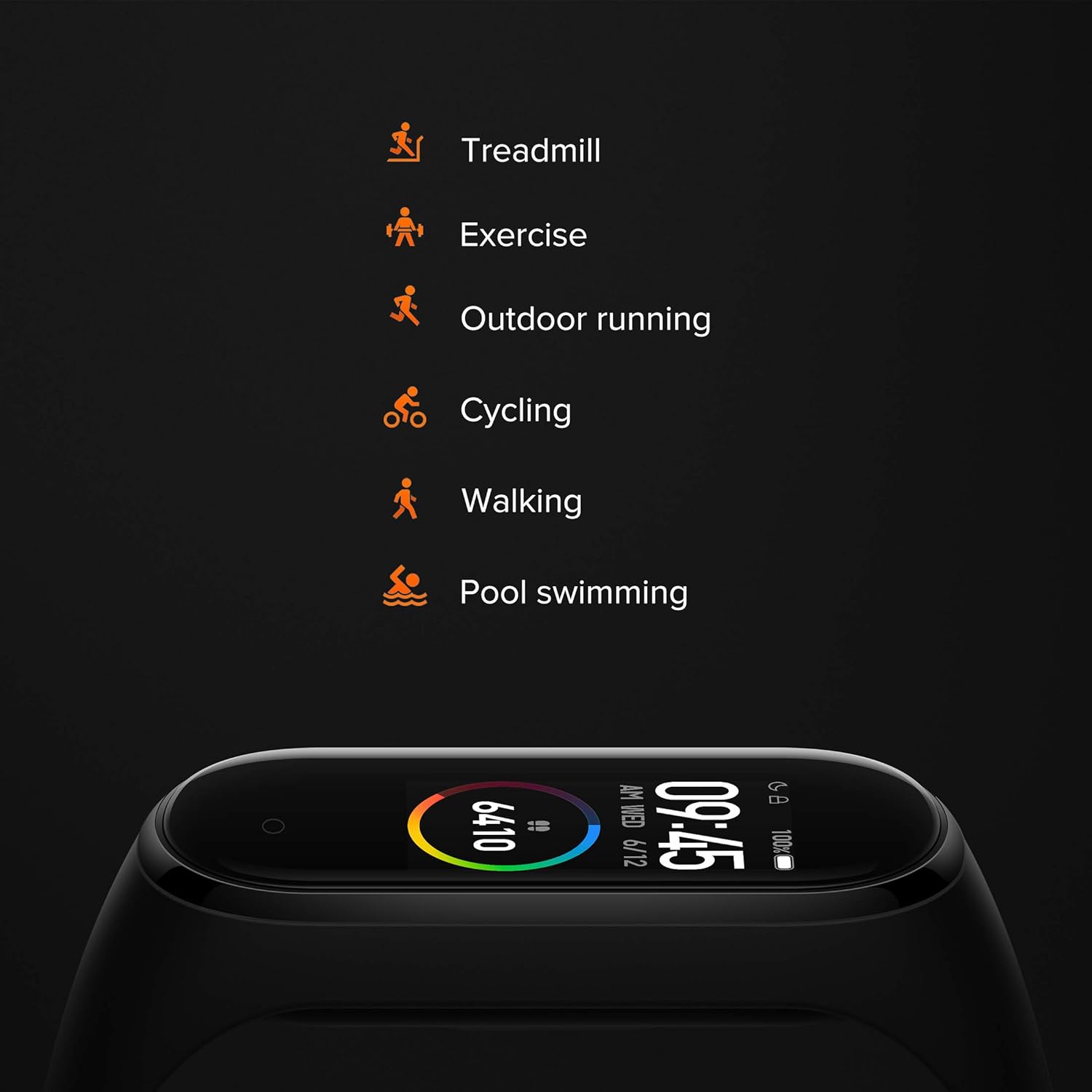 Mi Smart Band 4 0.94-inch AMOLED Color Display, 20 Days Battery