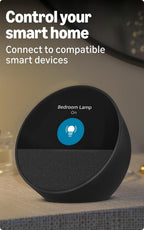 Amazon Echo Spot (latest model), Smart alarm clock with vibrant sound, Alexa and Bluetooth | Black