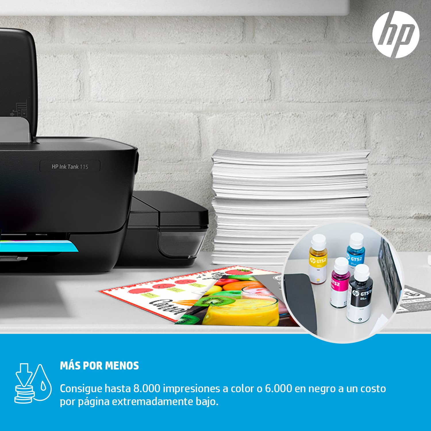 HP Ink Tank 115 Printer, Single function, Printer