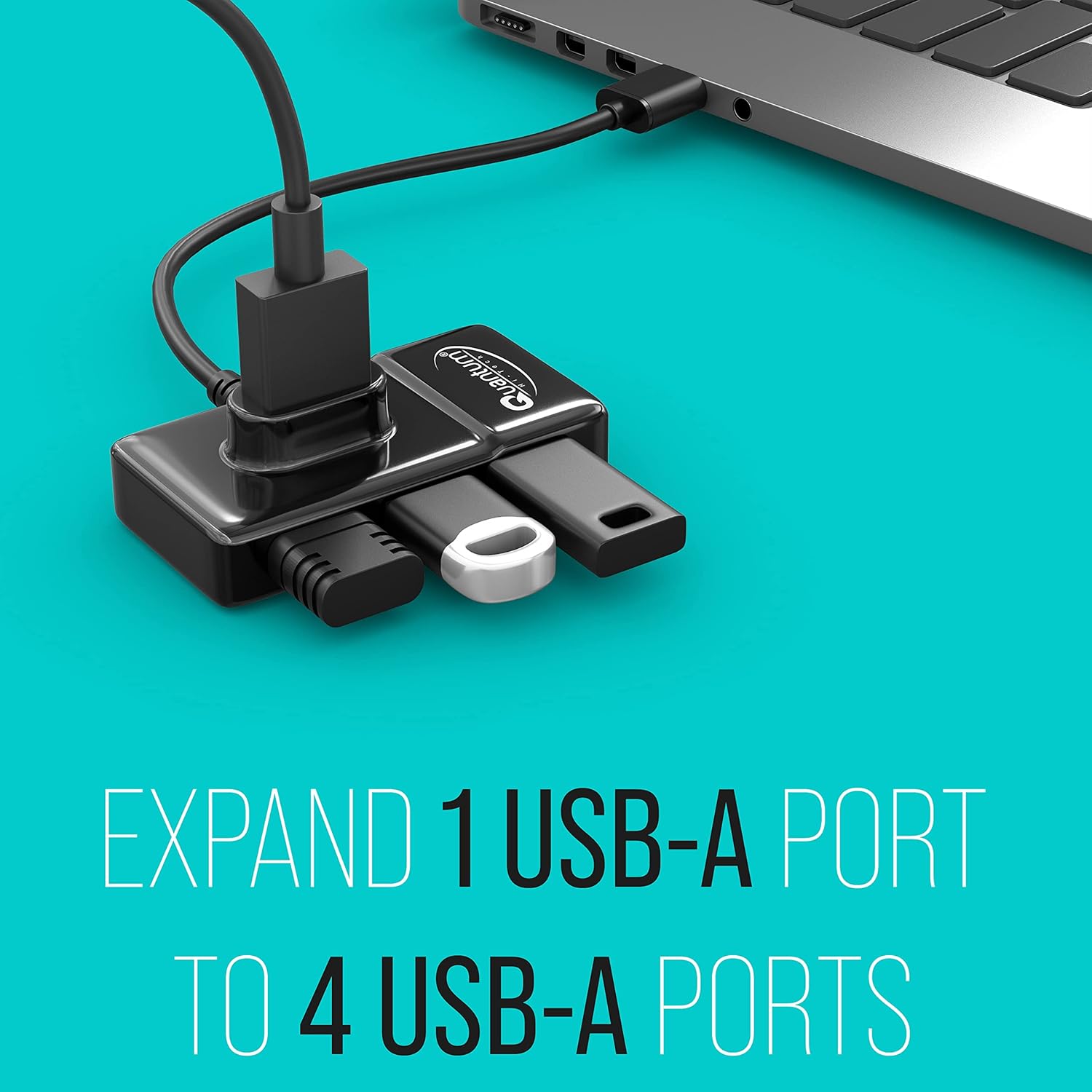 Quantum 4 Port USB Hub (1 Port 3.0 & 3 Port 2.0)