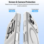 Vaku Luxos® Glassy Magpro MagSafe TPU Back Cover Case for iPhone 18 Pro  | Crystal Clear