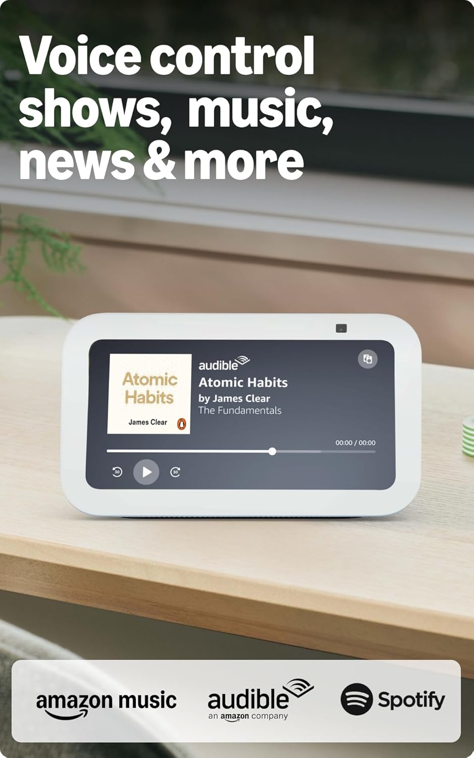 Amazon Echo Show 5 (latest model) | Smart display with Alexa, 2x bass speaker, clearer sound, camera for home monitoring, bluetooth | Charcoal