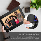 Miracle Digital 10'' IPS Digital Photo Frame ,Support SD Built in 8 GB Memory & 2GB RAM