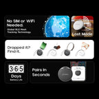 Pebble Drop Tag Worldwide Tracking | Apple Find My App Compatible