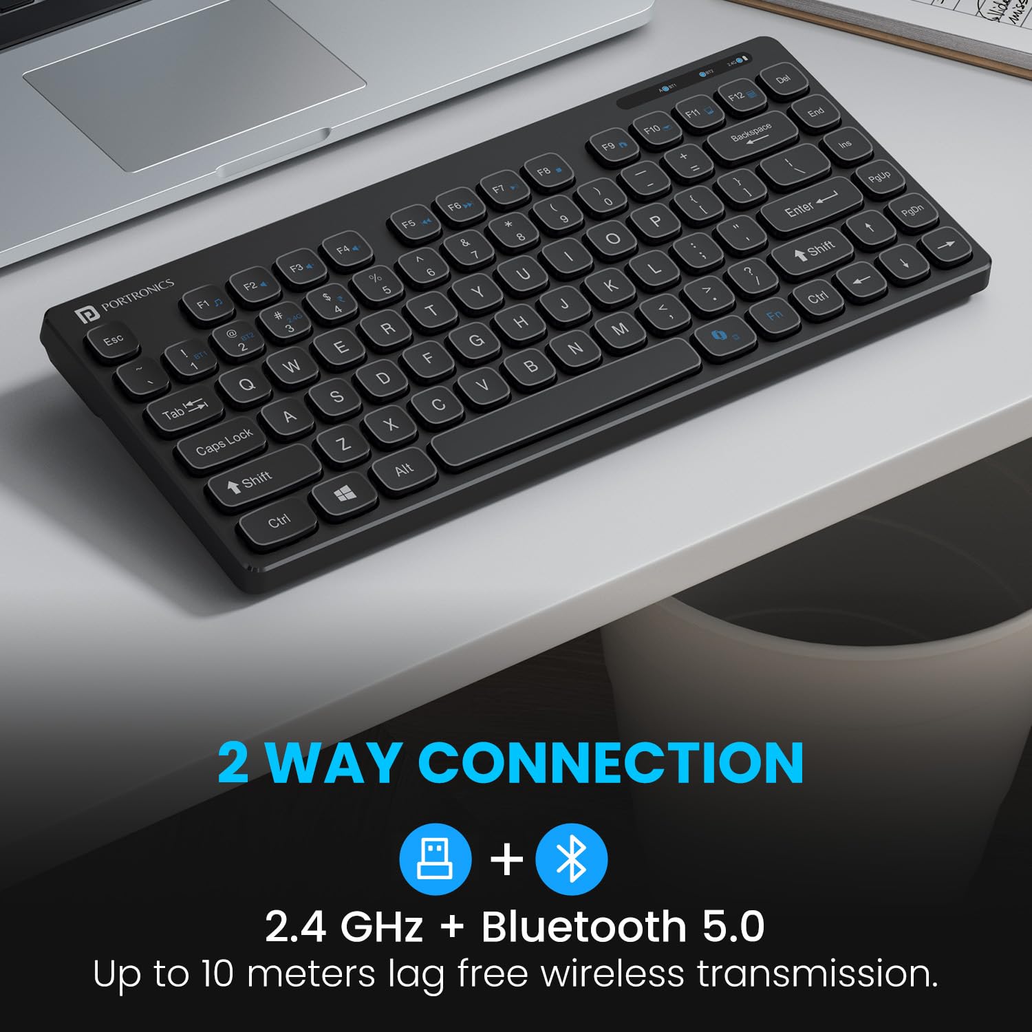 Portronics Bubble Multimedia Wireless Keyboard