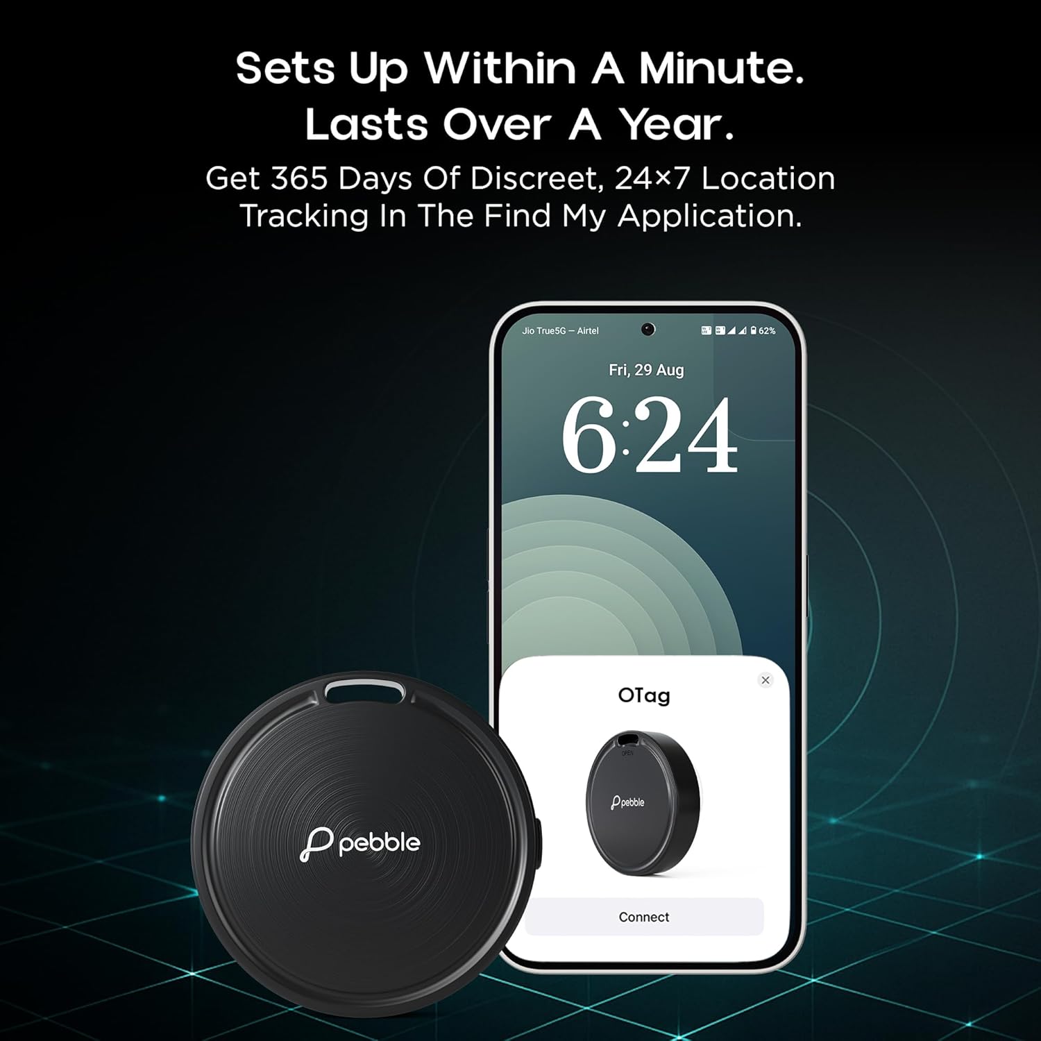 Pebble Otag Worldwide Tracking | Google Find My Device Network