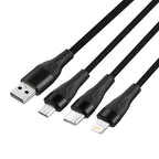 Phonokart NEXO 5 in 1 3Amps USB-A +Type C Charging Cable for Micro USB
