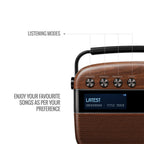 Saregama Carvaan 3.0 Hindi Legends to Latest Music Player, Antique Oak
