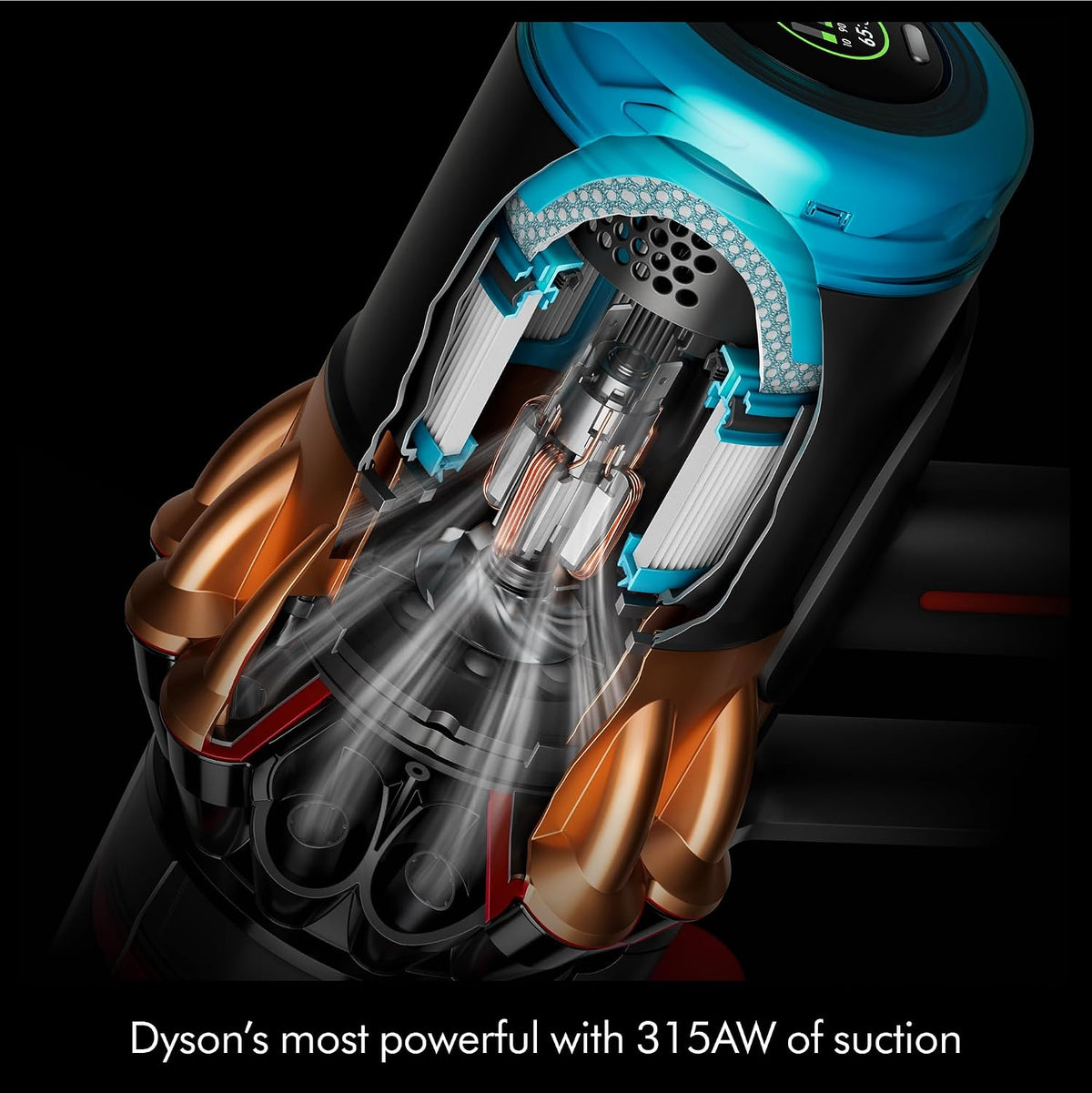 Dyson V16 Piston Animal Cordless Vacuum Cleaner  (Matte Black/Copper)