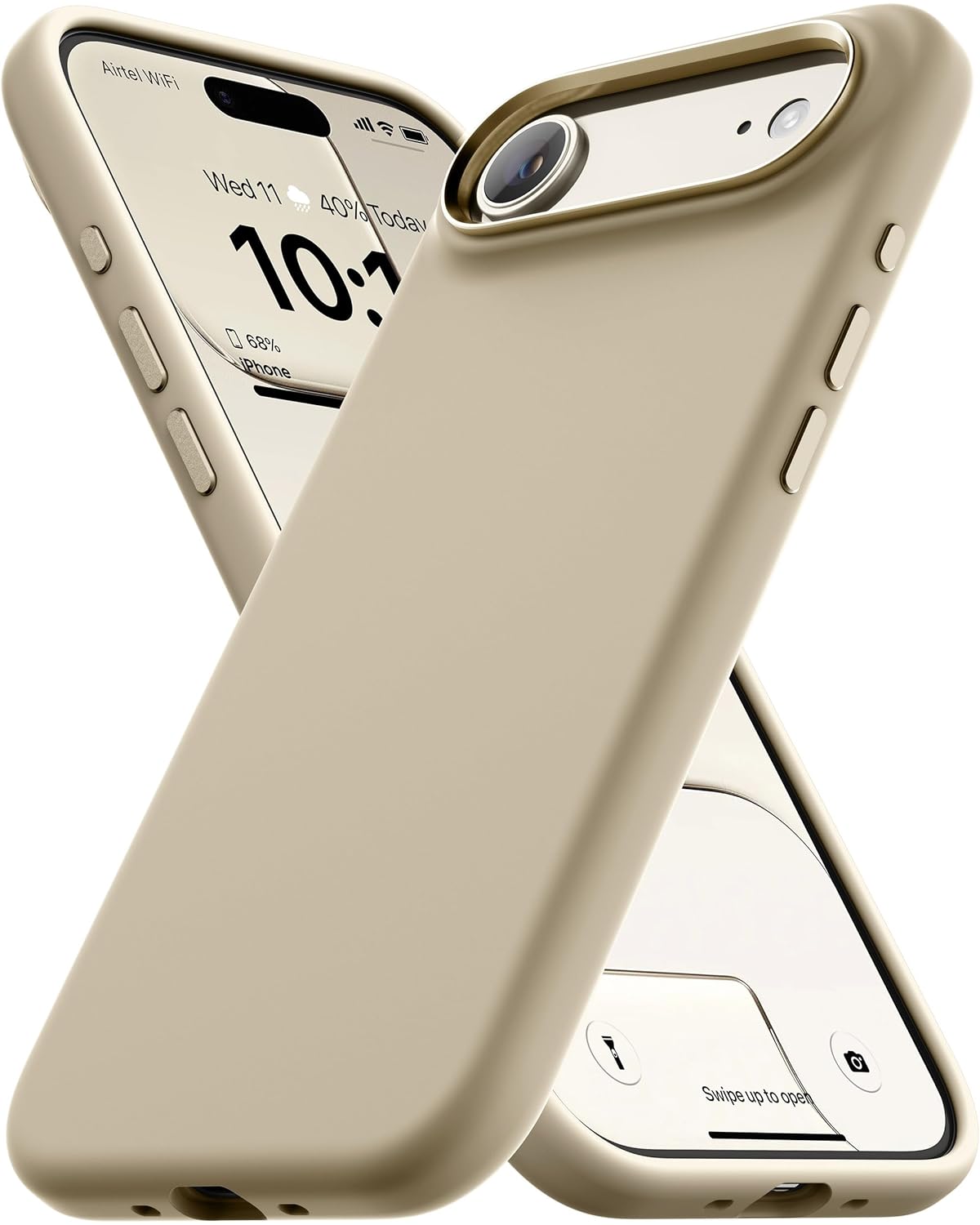 Vaku Luxos® Liquid Silicon Magpro TPU Back Cover Case for iPhone 17 Air - Gold