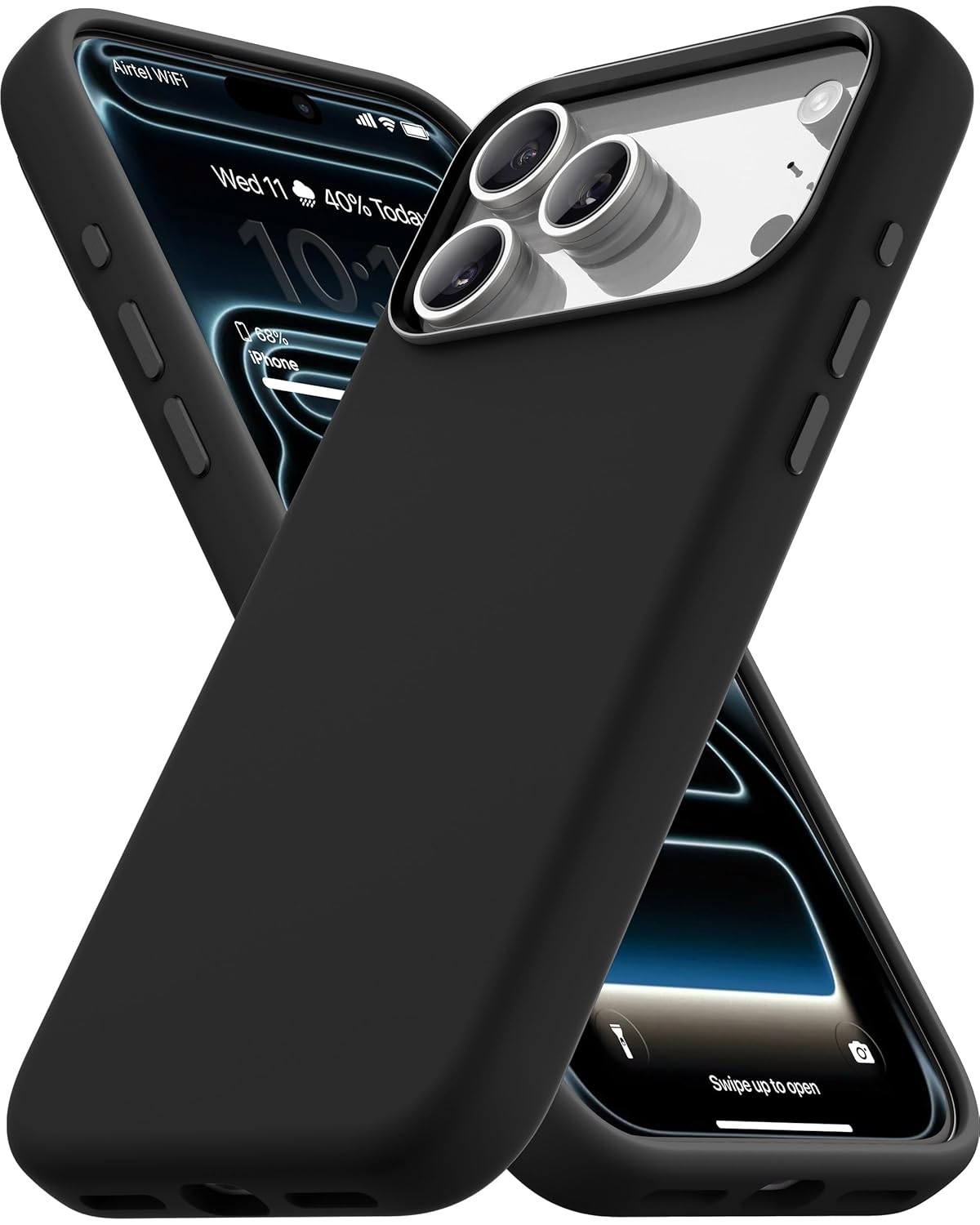 Vaku Luxos® Liquid Silicon Magpro TPU for iPhone 17 Pro Max - Black