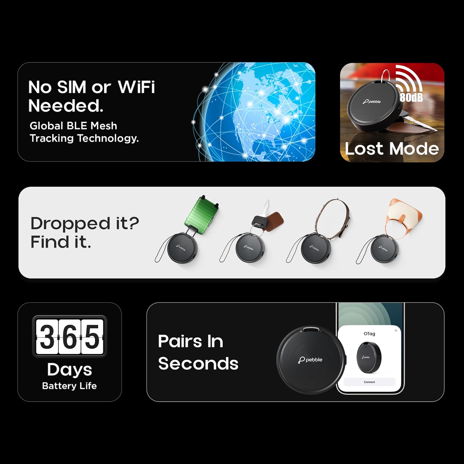 Pebble Otag Worldwide Tracking | Google Find My Device Network