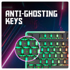Cosmic Byte CB-GK-20 Styx TKL Membrane Gaming Keyboard with Rainbow LED (Black