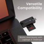 Portronics Mport 30 Plus Card Reader with Storage Case for microSD & SD Cards