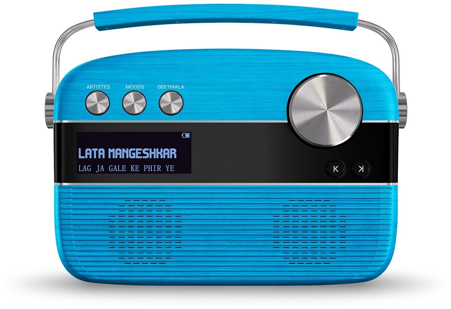 Saregama Carvaan Portable Digital Music Player (Electric Blue)