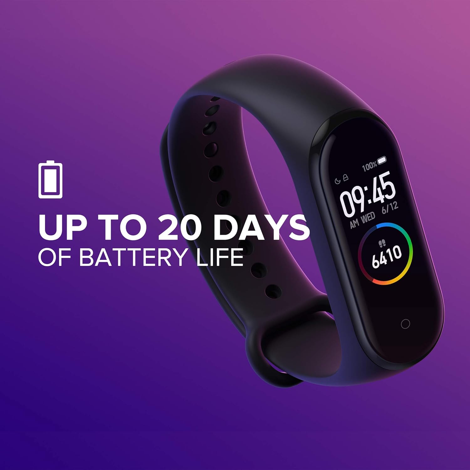 Mi Smart Band 4 0.94-inch AMOLED Color Display, 20 Days Battery