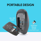 Amkette Wi-Key Plus USB Wireless Keyboard and Mouse Combo (Black)