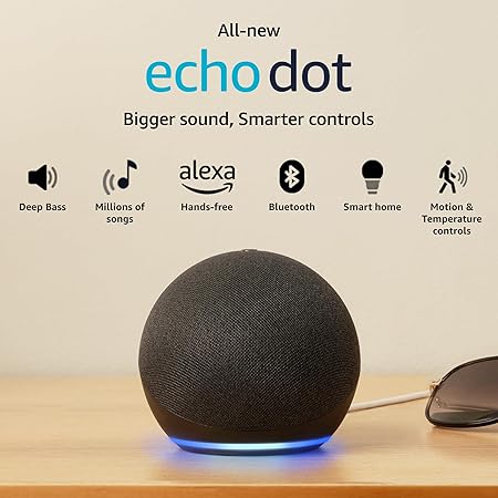 Amazon Echo Dot (5th Gen) | Smart speaker with vibrant sound