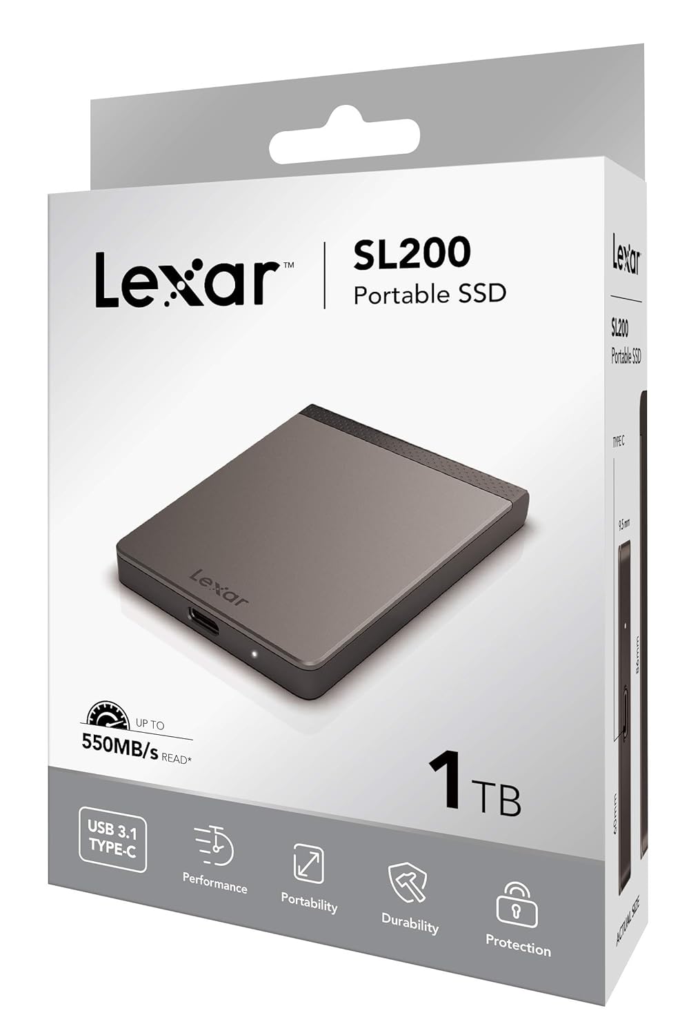 Lexar SL200 1TB Portable SSD, External SSD (LSL200X001T RNNNG)