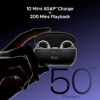 Boat Airdopes Loop OWS Earbuds w/Clip-On Fit Ear Buds Earphones