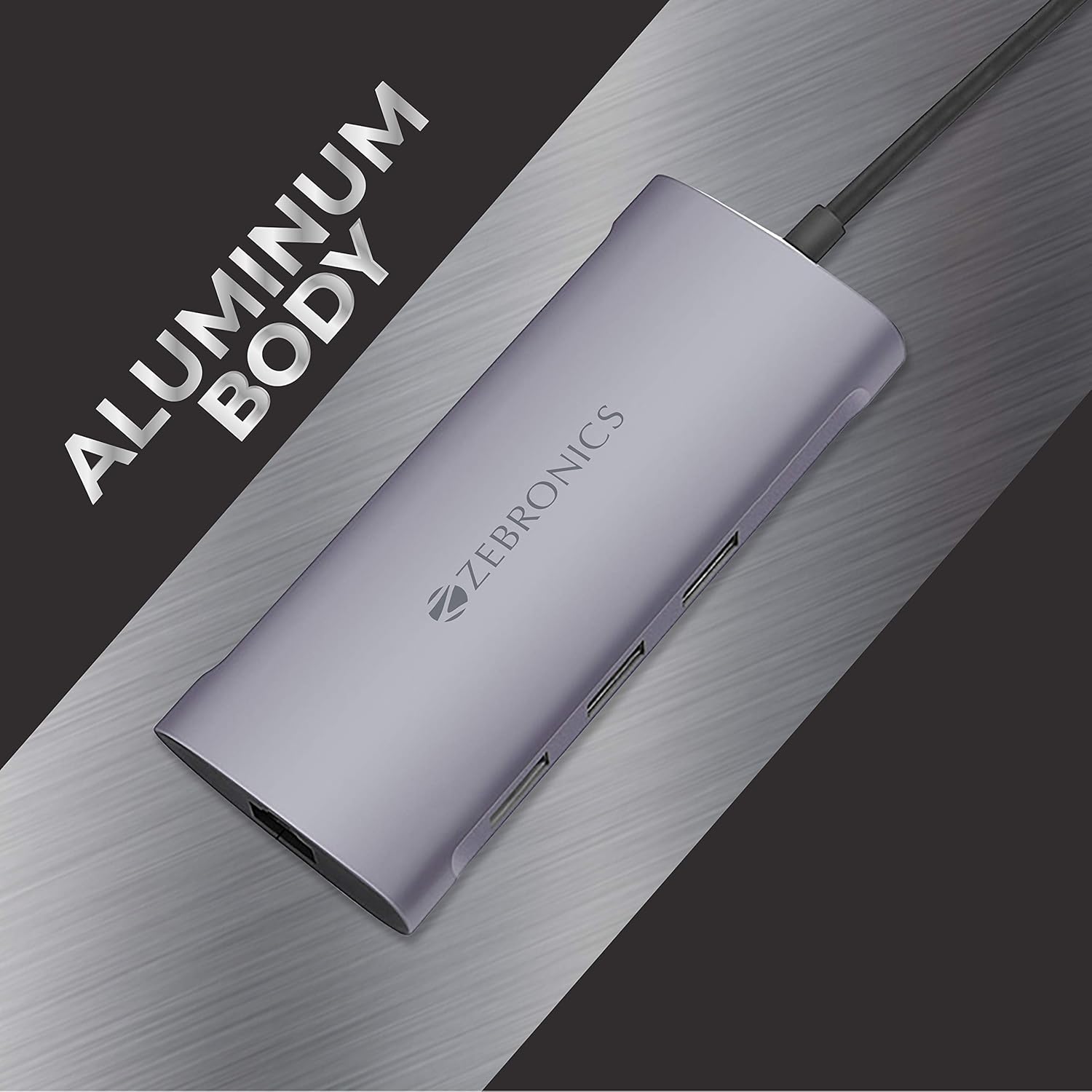 ZEBRONICS 6 in 1 USB Type C Multiport Adapter