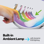 Stuffcool Lumo 4-in-1 Magnetic Wireless Charger with RGB Ambient Lamp Charging Station for iPhone, Apple Watch & AirPods