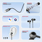 Honeywell Suono P70 Wired in Ear Earphones with Built in Mic 10mm*2 Drivers