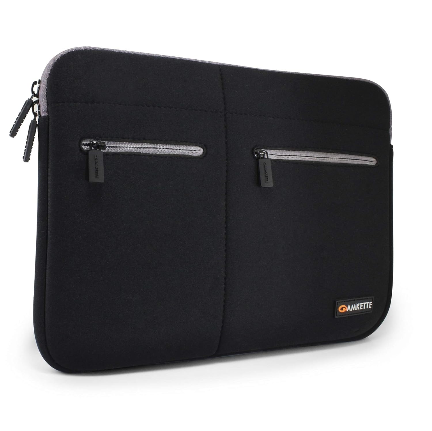 Amkette Neo Case 33.02 cm (13 inch) Multi Pocket Laptop Sleeve for MacBook Air & Pro, Laptops & Ultrabooks (Black - Grey)