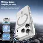 Vaku Luxos® KLYRA Magpro Transparent TPU Back Cover Case for iPhone 18 Pro | Crystal Clear