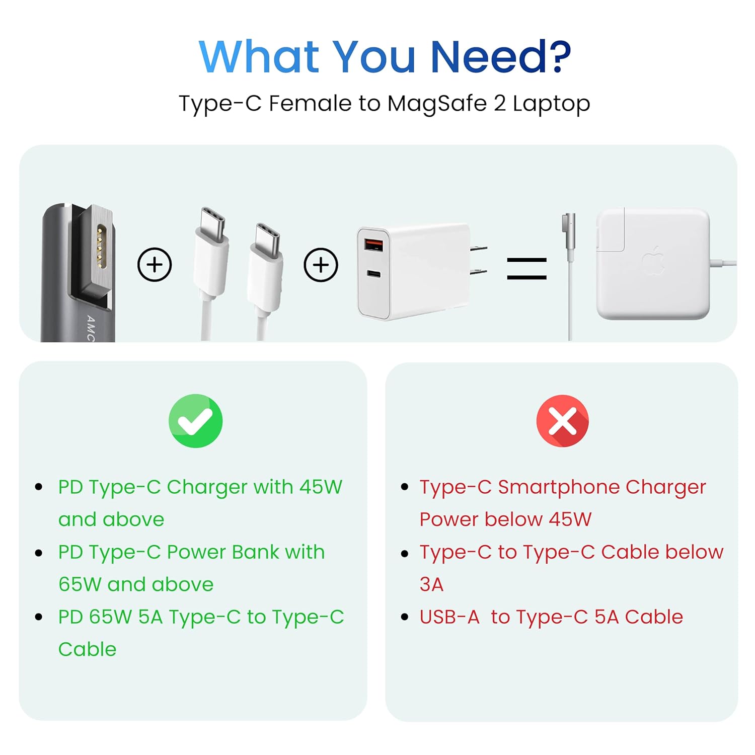 Ambrane USB C to Magnetic T-Tip Adapter