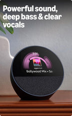 Amazon Echo Spot (latest model), Smart alarm clock with vibrant sound, Alexa and Bluetooth | Black