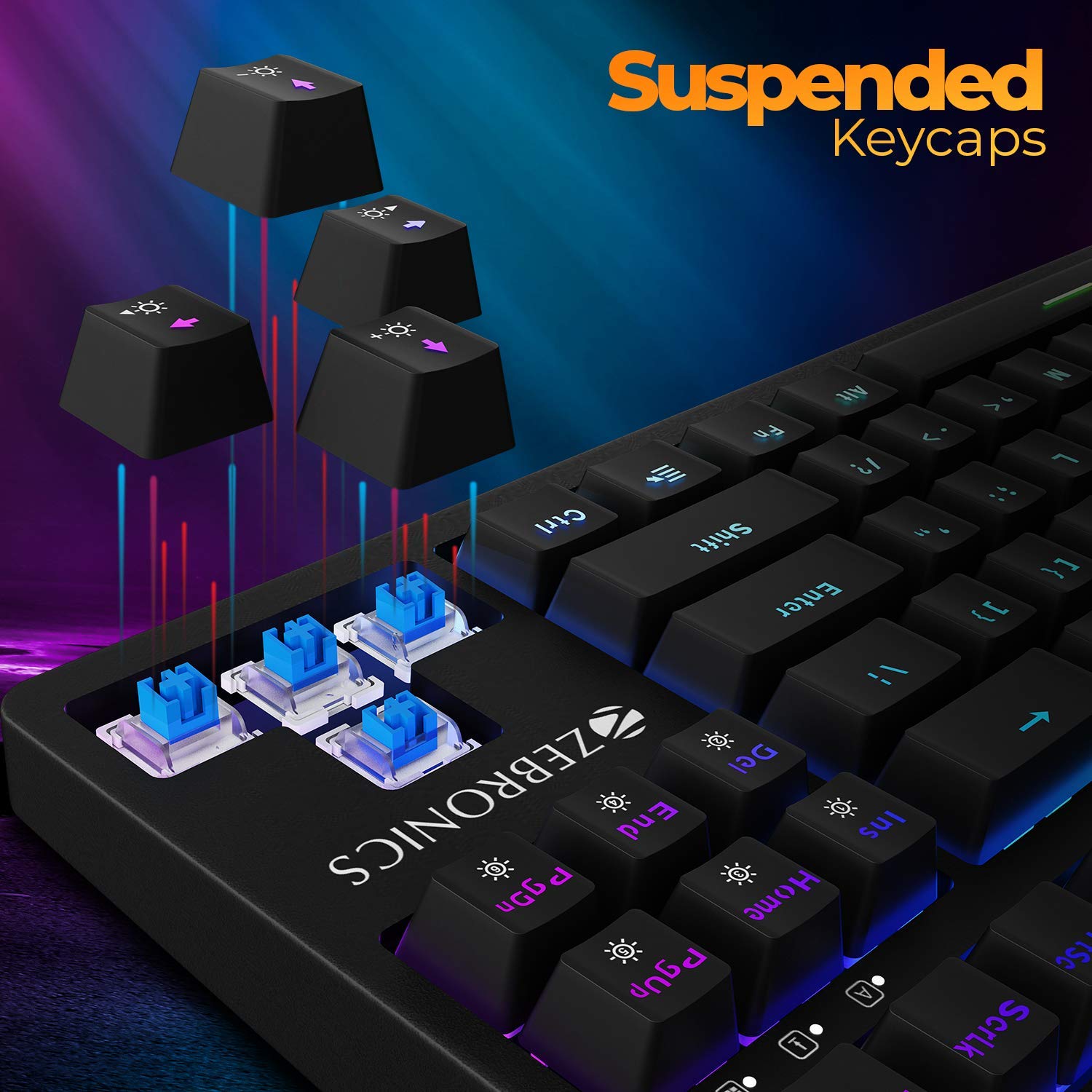 ZEBRONICS Zeb-MAX V2 Premium Mechanical TKL (Tenkeyless) Keyboard