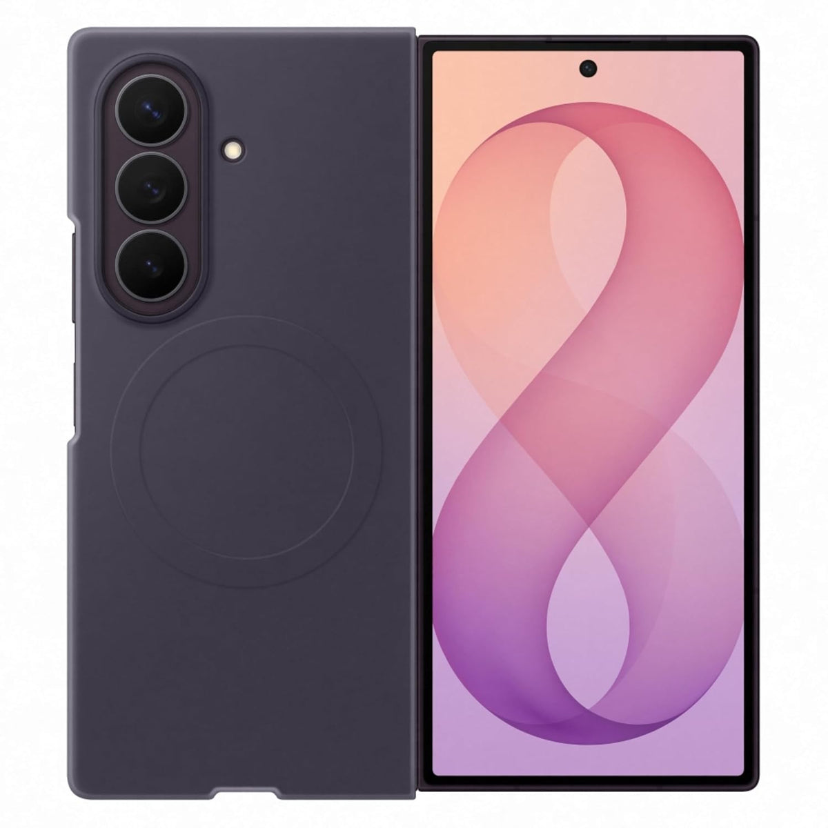 Samsung Galaxy Z Fold8 Ultra Silicone Magnet Case, Techno Violet