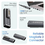 Ambrane USB C to Magnetic T-Tip Adapter