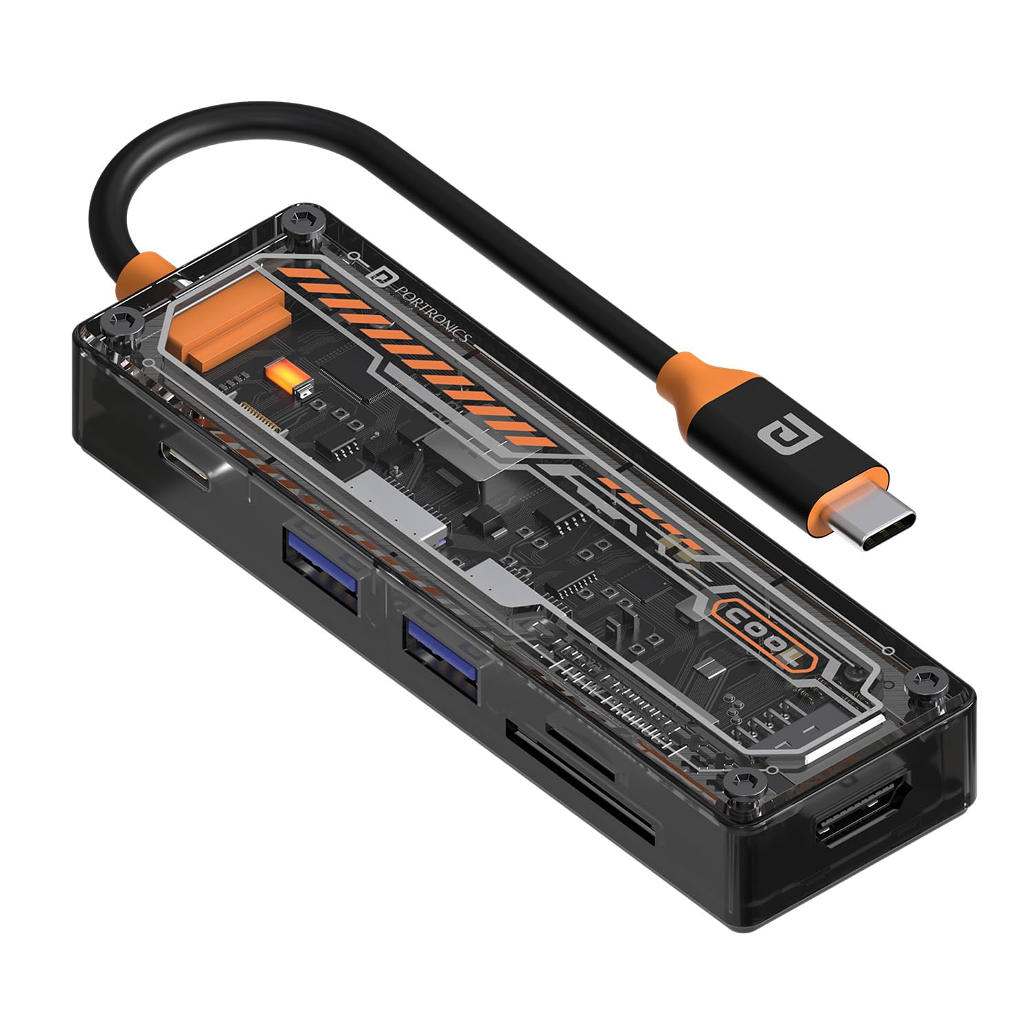 Portronics MPort View Two 6-in-1 USB Type-C Hub Dock