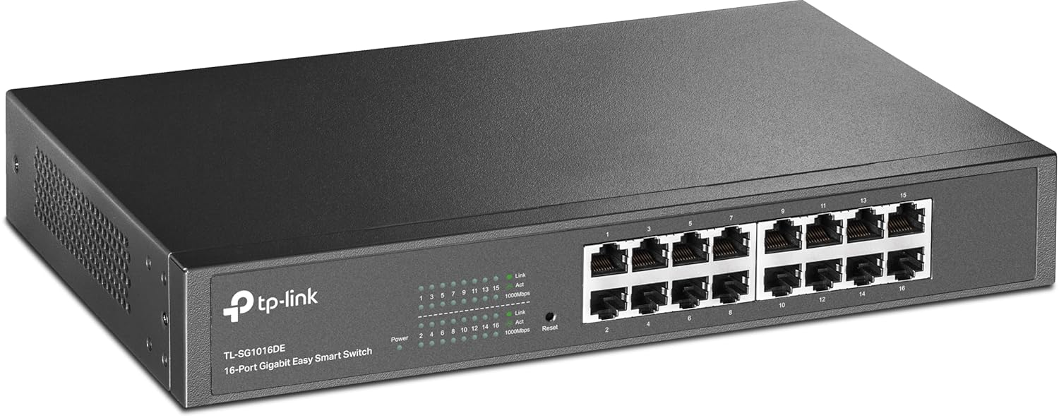 TP-Link TL-SG1016DE 16-Port Desktop Gigabit Easy-Smart Ethernet Switch