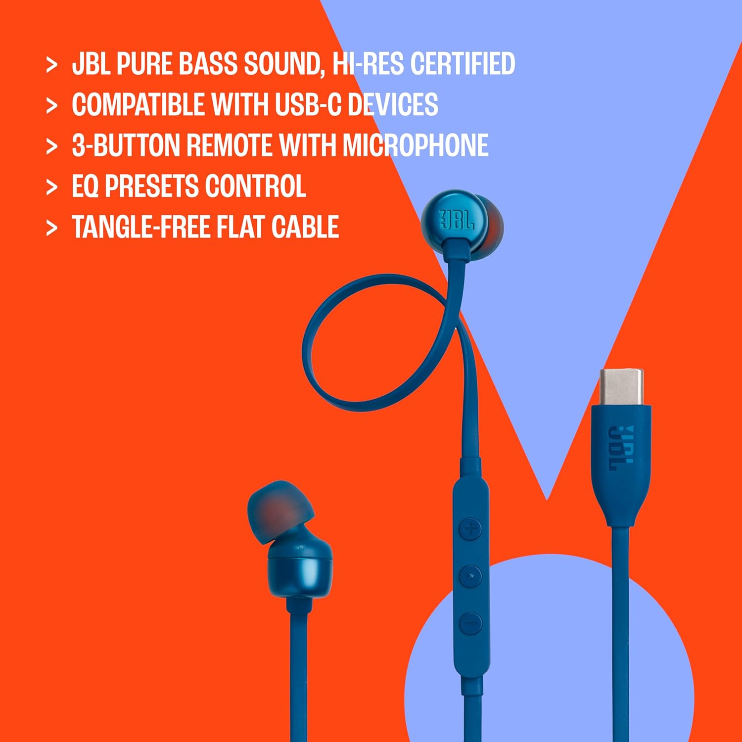 JBL Tune 310C - Wired Hi-Res in-Ear Headphones