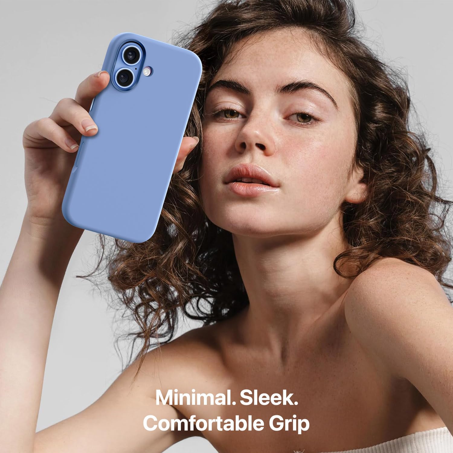 Vaku Luxos® Liquid Silicon Magpro TPU Back Cover Case for iPhone 17 - Sky Blue