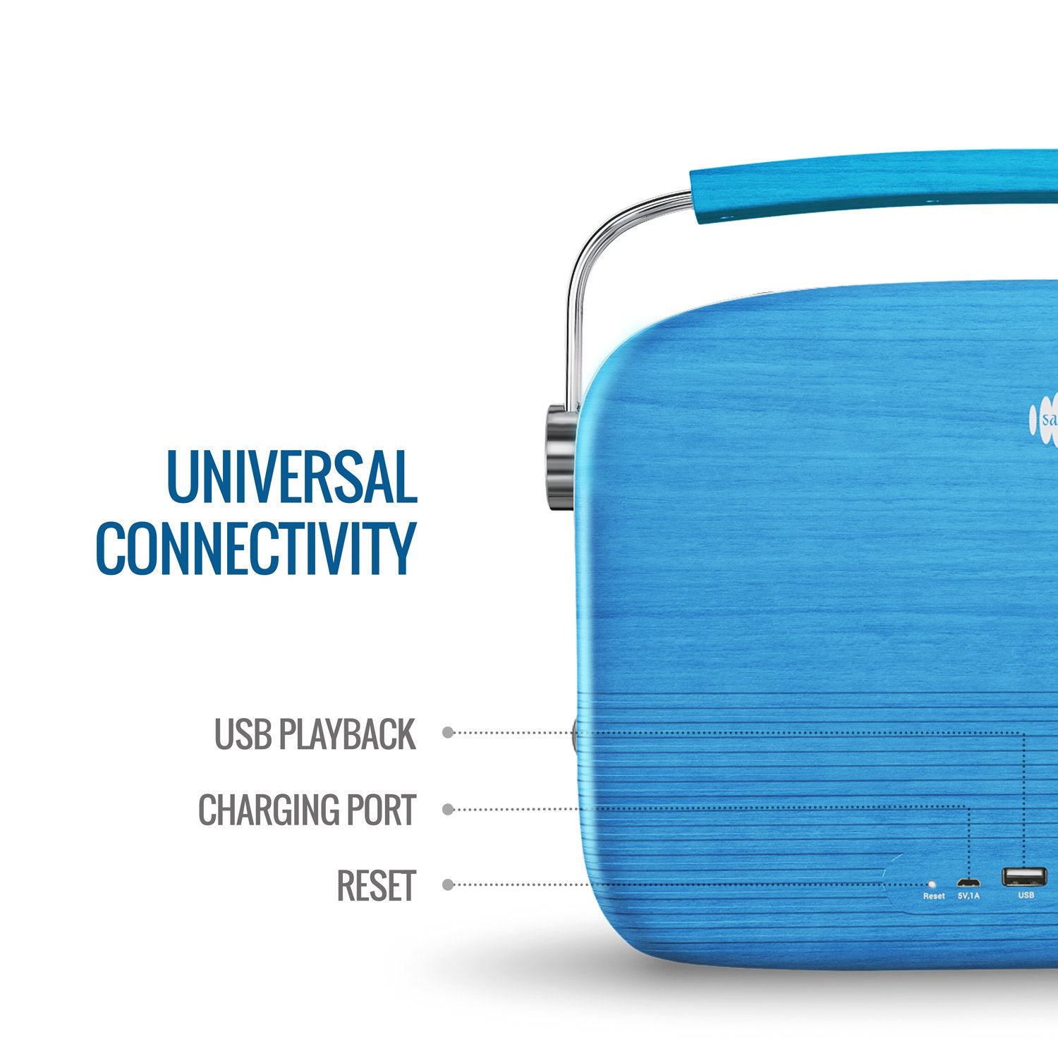Saregama Carvaan Portable Digital Music Player (Electric Blue)