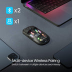 Portronics Toad 5 Transparent Bluetooth Mouse with 2.4 GHz