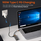 Portronics MPort View Two 6-in-1 USB Type-C Hub Dock