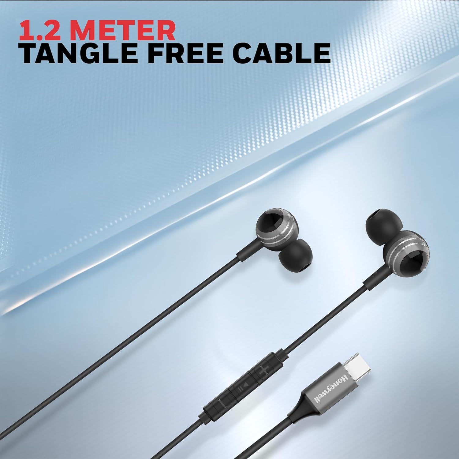 Honeywell Suono P70 Wired in Ear Earphones with Built in Mic 10mm*2 Drivers