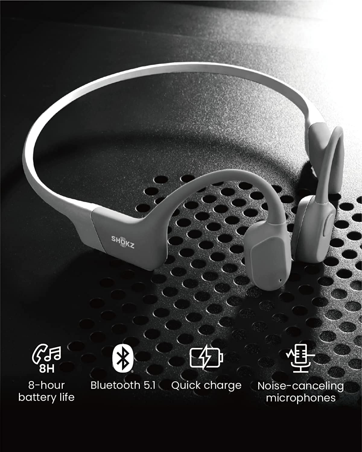 SHOKZ Openrun - On Ear Bluetooth Bone Conduction Sport Headphones
