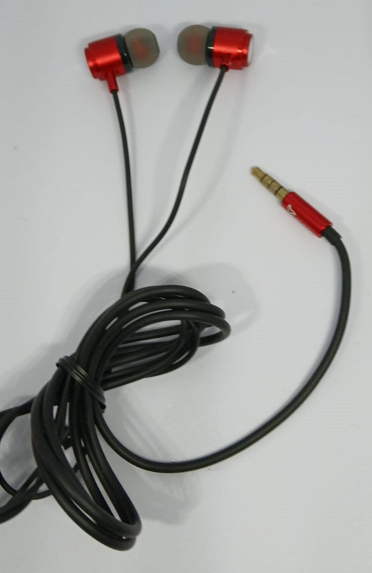 Syska HF-09 in-Ear Wired Earphone with Mic (Black-Red)