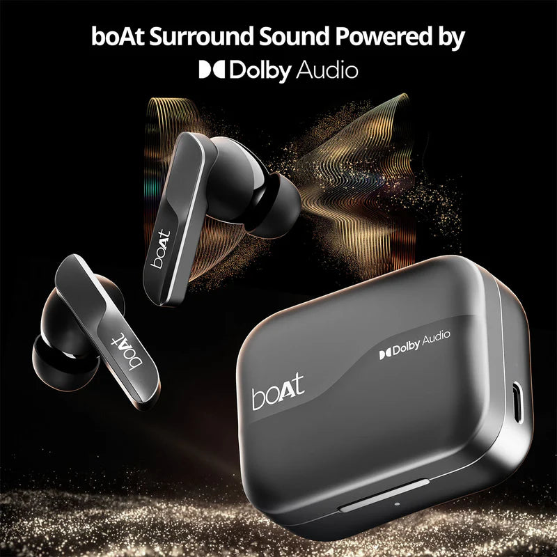 boAt Airdopes 800 Bluetooth Wireless Earbuds (Interstellar Black)