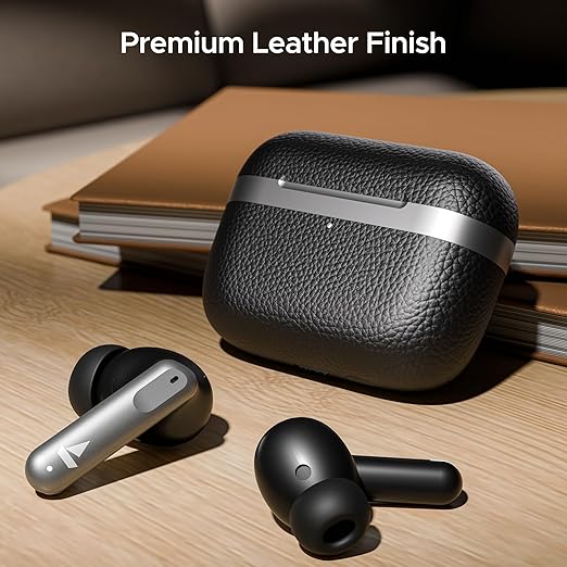 boAt Airdopes 111v2, Leather Finish |WS in Ear Earbuds Wireless Earphones with mic