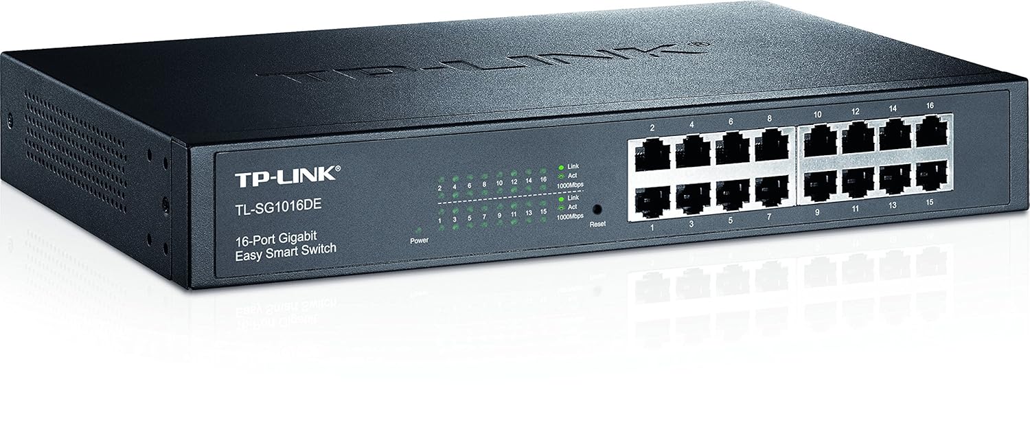 TP-Link TL-SG1016DE 16-Port Desktop Gigabit Easy-Smart Ethernet Switch