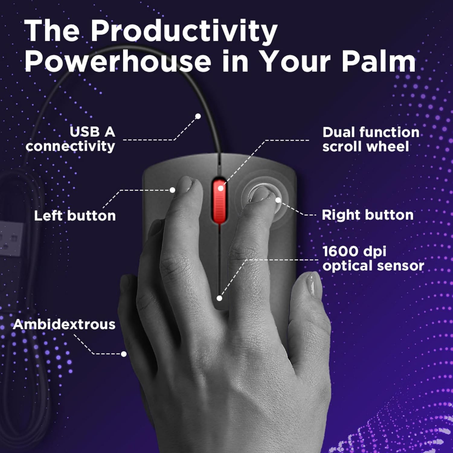Lenovo 120 Wired Plug & Play USB Mouse